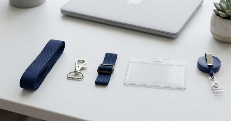 ネックストラップのパーツを示すイメージ